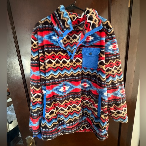 Colorful Geometric Patterned Pullover - Picture 1 of 2